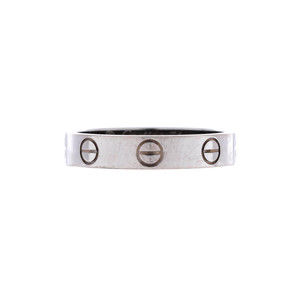 Cartier Love Wedding Band Ring 18K White Gold